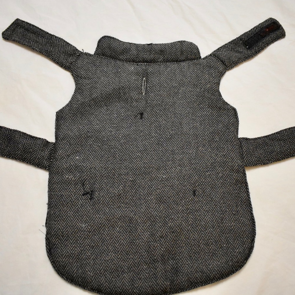 Herringbone dog jacket